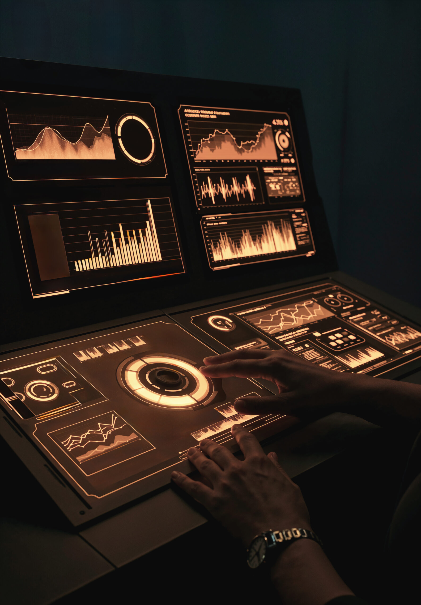 futuristic control panel